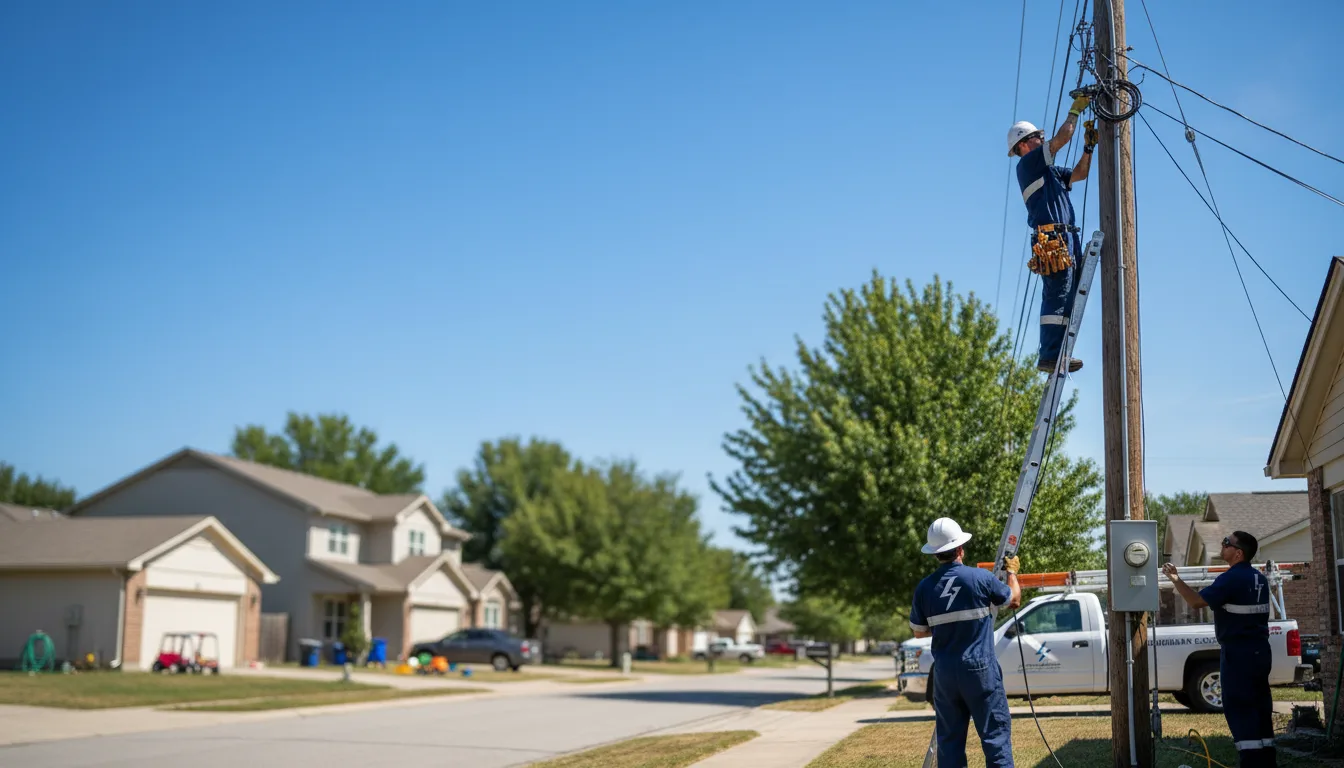 Residential electrician providing installation services in Haviland, KS